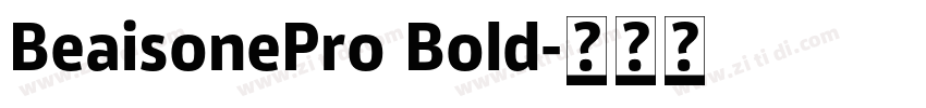 BeaisonePro Bold字体转换